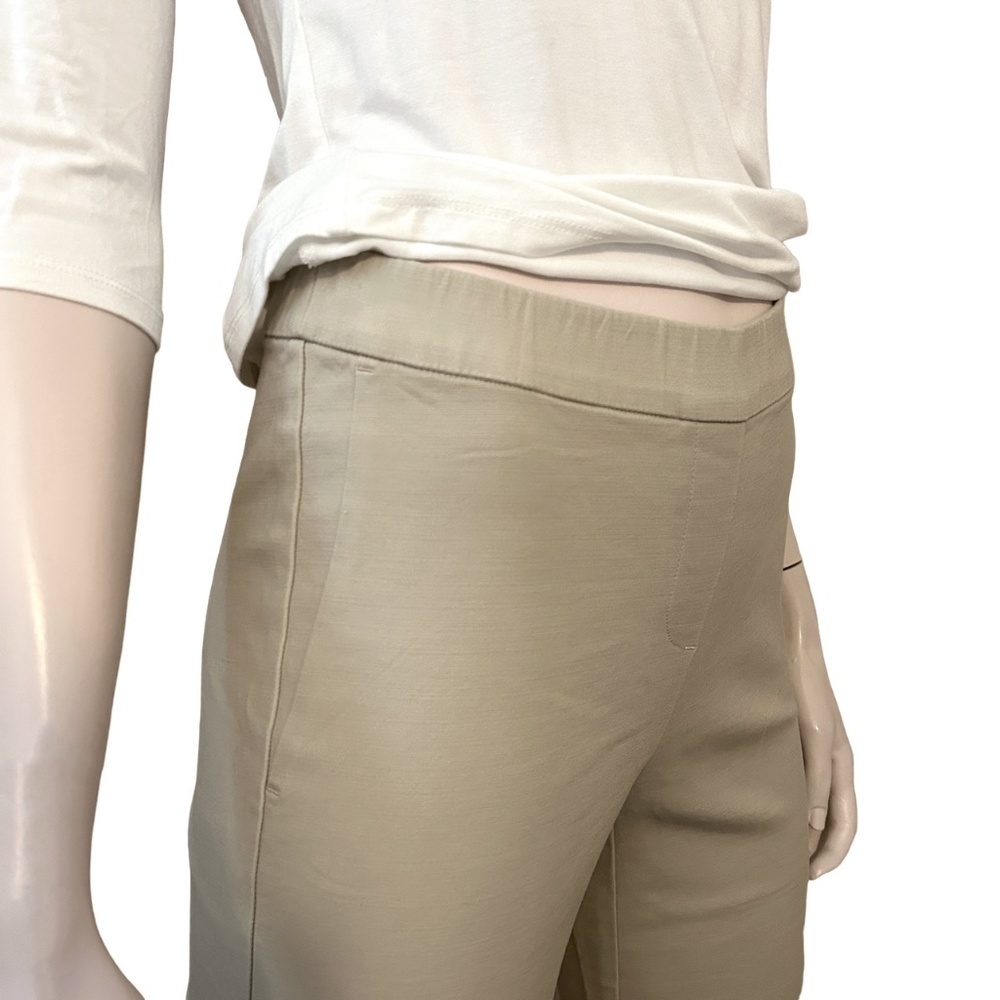 J. Jill Cigarette Pant Cashew Classic Pull On Slim Ankle Length Rayon Blend - Picture 5 of 13